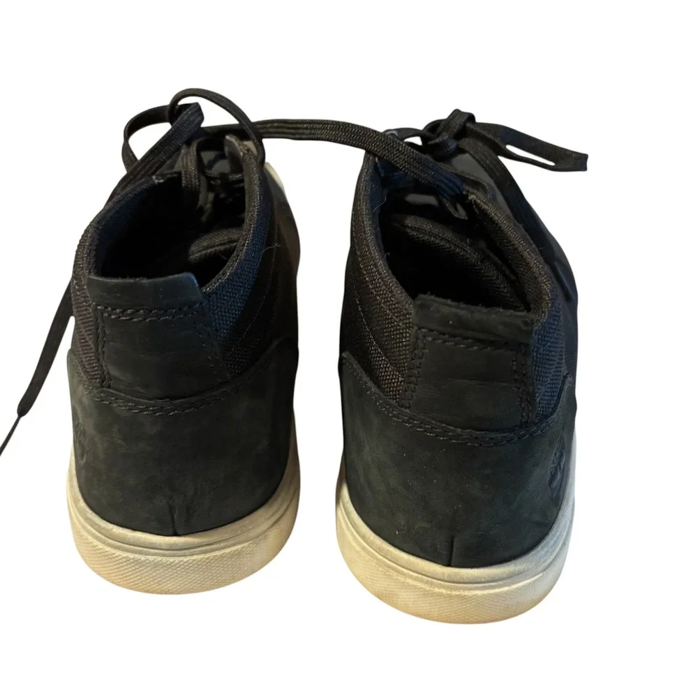 Timberland Groveton Chukka Black Leather Canvas Sneakers 6746A Mens 10.5M